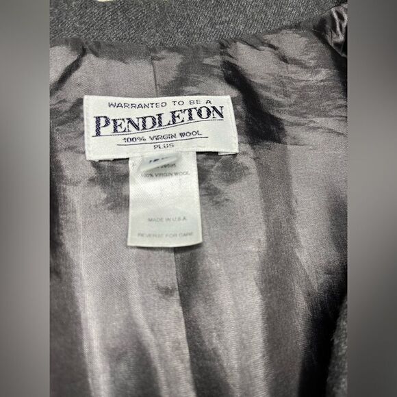 Pendleton 100% virgin wool grey blazer sz 18W - Picture 3 of 7